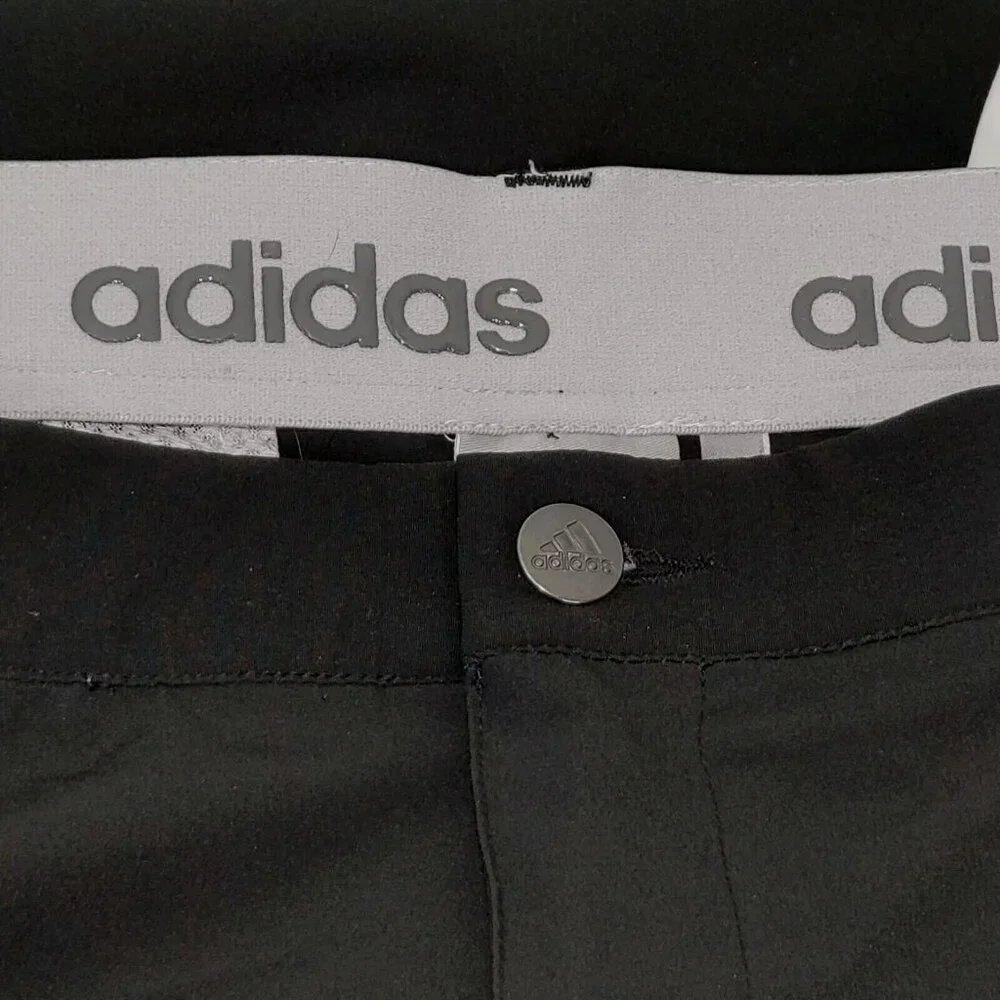 Adidas Solid Black Golf Pants Men's Size 34X30